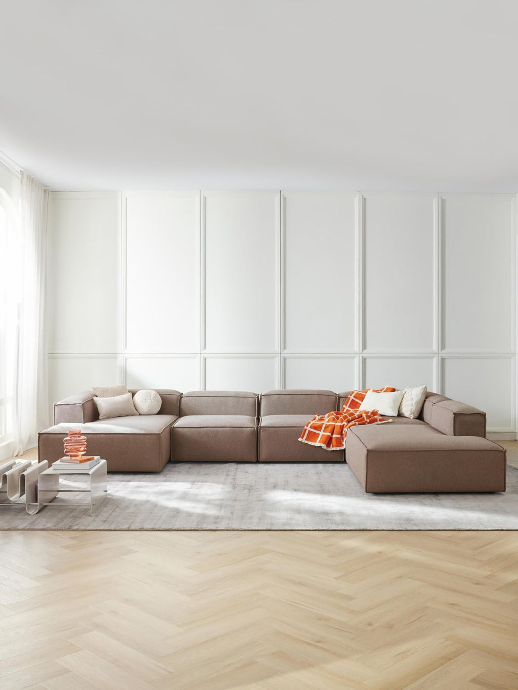 Lennon Modular XL Sofa — Warm Grey