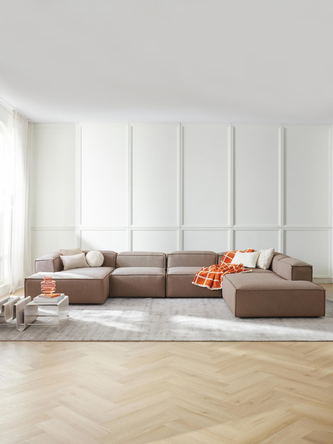 Lennon Modular XL Sofa — Warm Grey