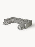 Wolke Modular Striped XL Sofa — Grey