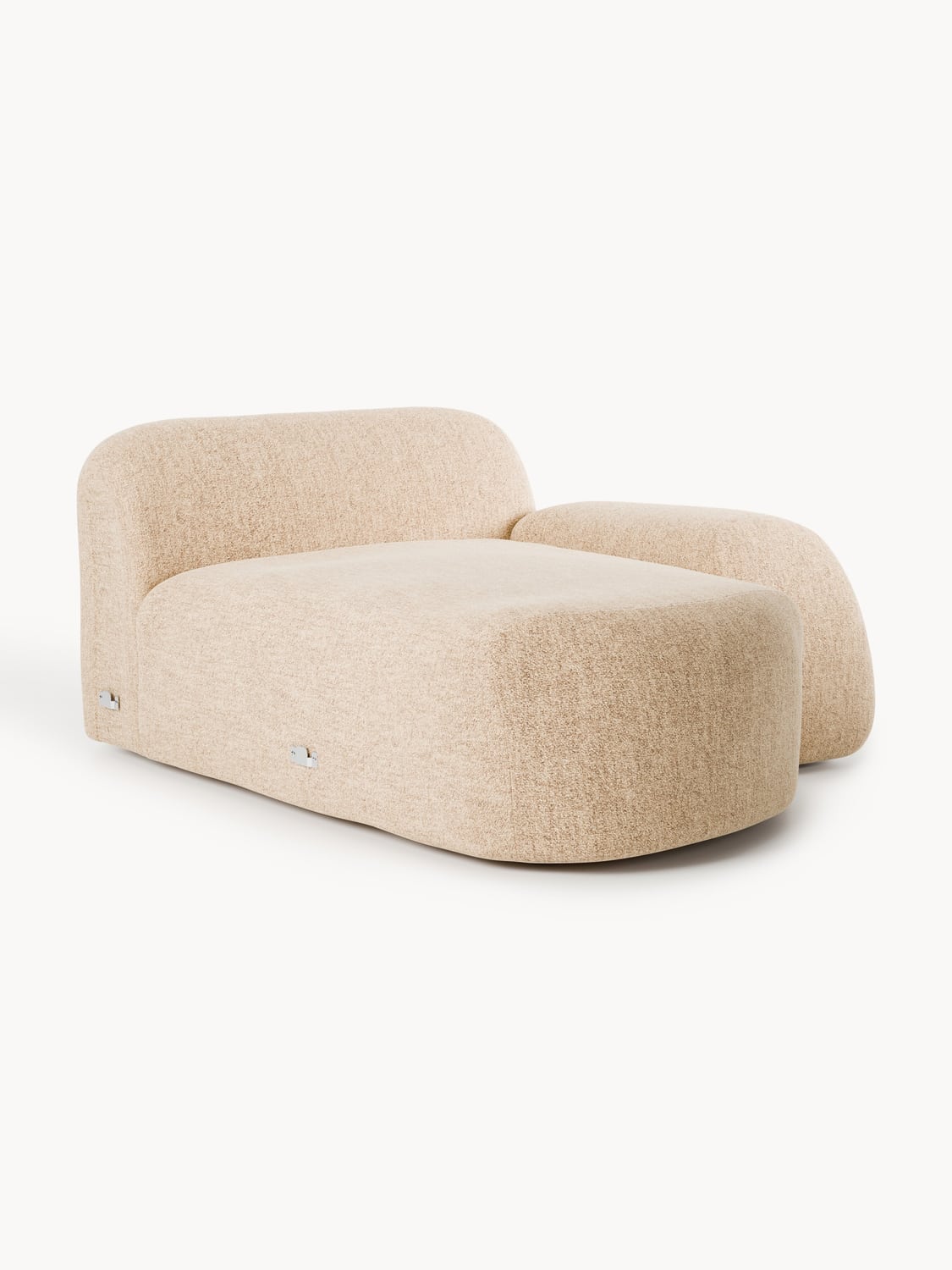 Wolke Bouclé-Chaise-Corner Module — Beige