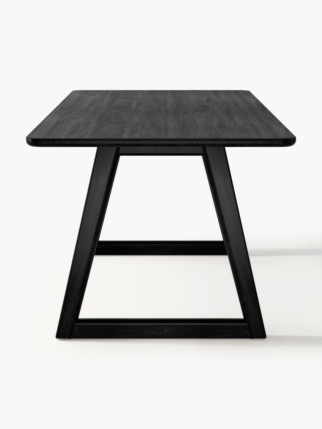 Nik Dining Table in Oak, in various sizes — Dark Grey