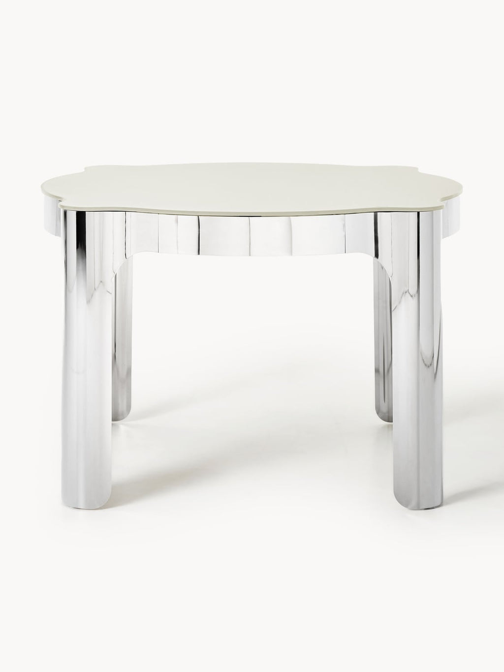 Georgia Round Dining Table with Glass Top, Ø 110 cm