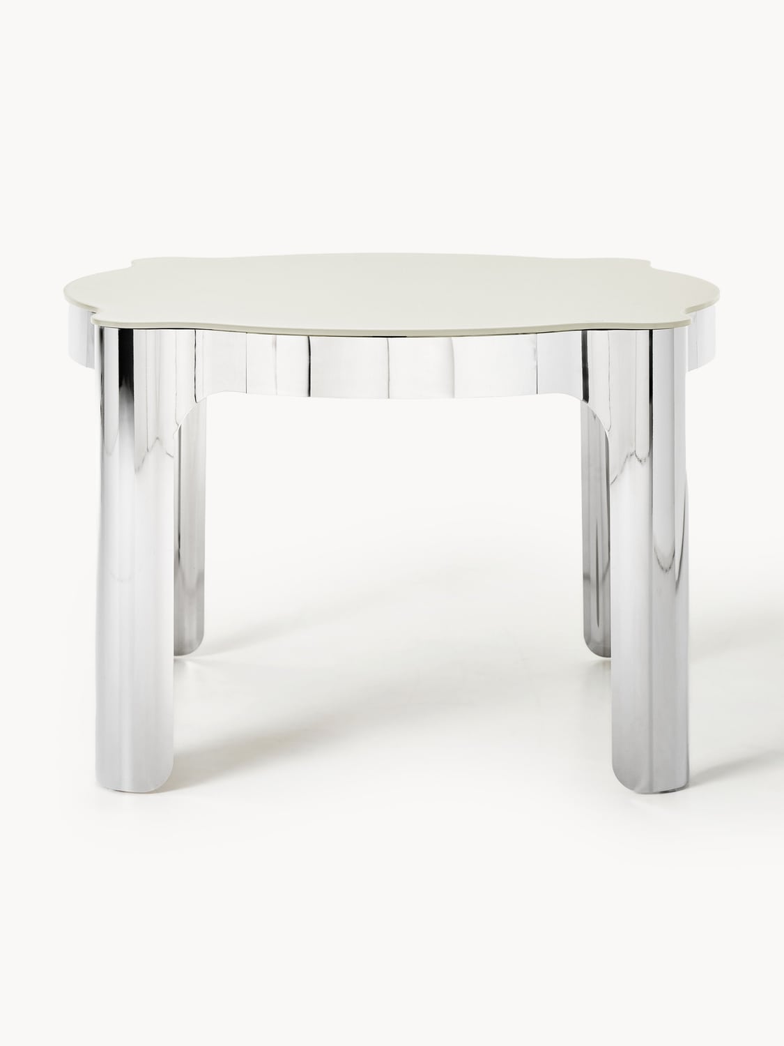 Georgia Round Dining Table with Glass Top, Ø 110 cm
