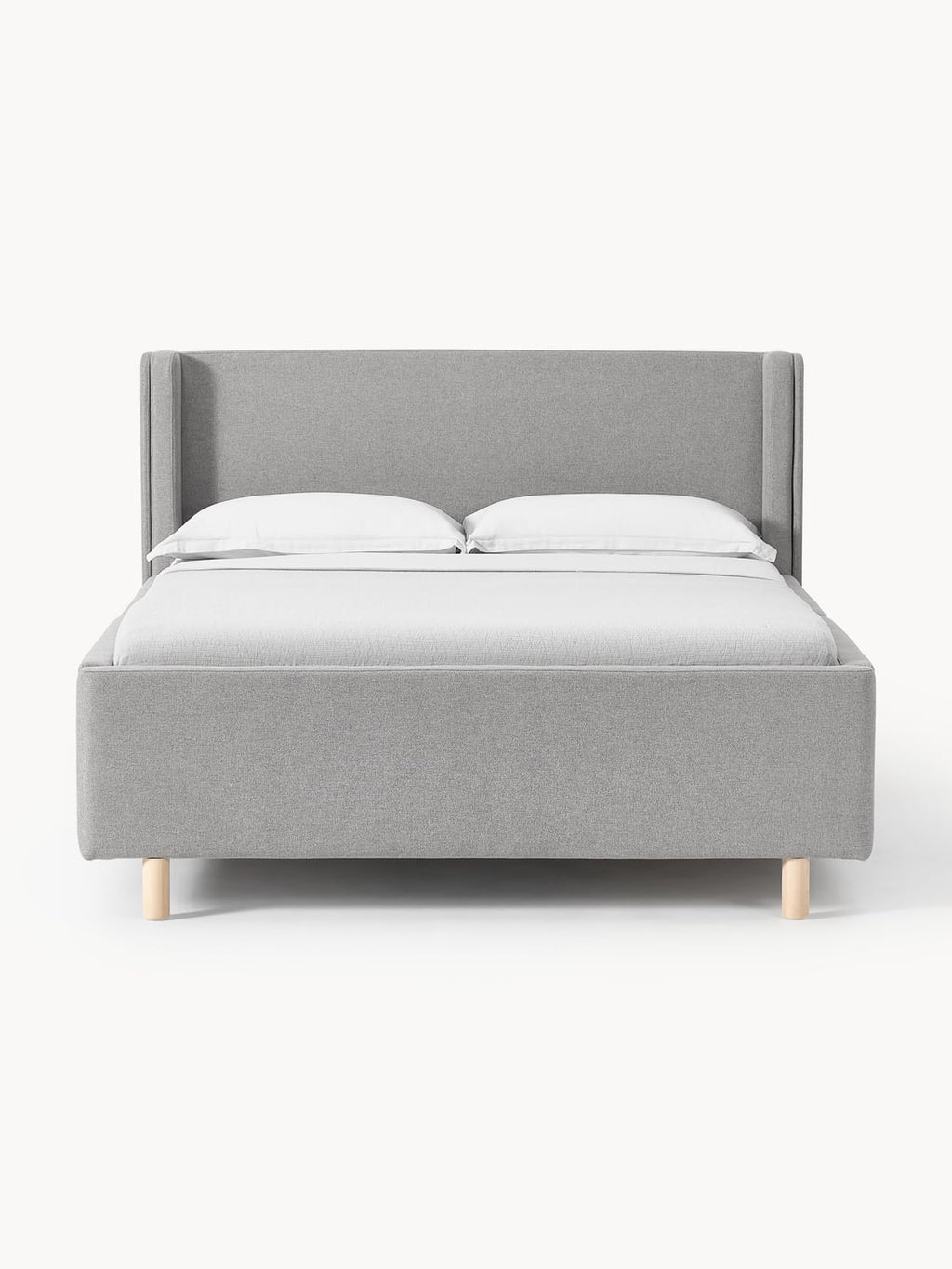 Arche Upholstered Bed with Drawers — Lilac