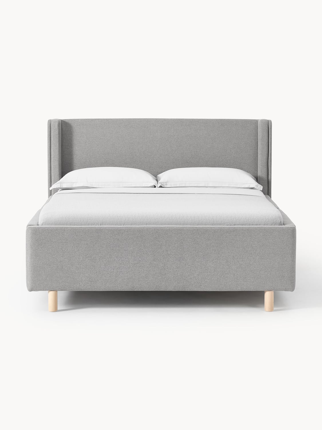 Arche Upholstered Bed with Drawers — Lilac