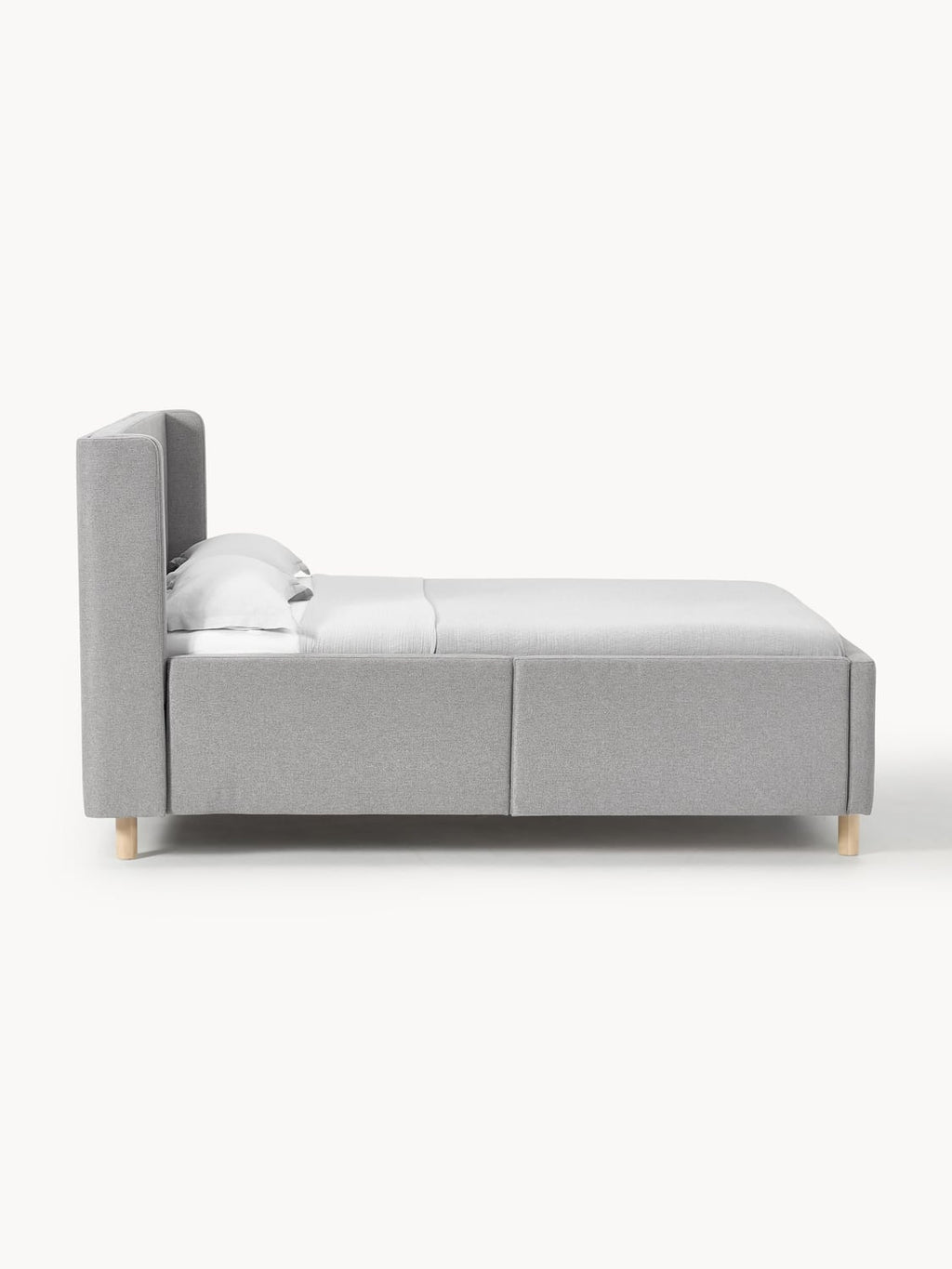Arche Upholstered Bed with Drawers — Lilac