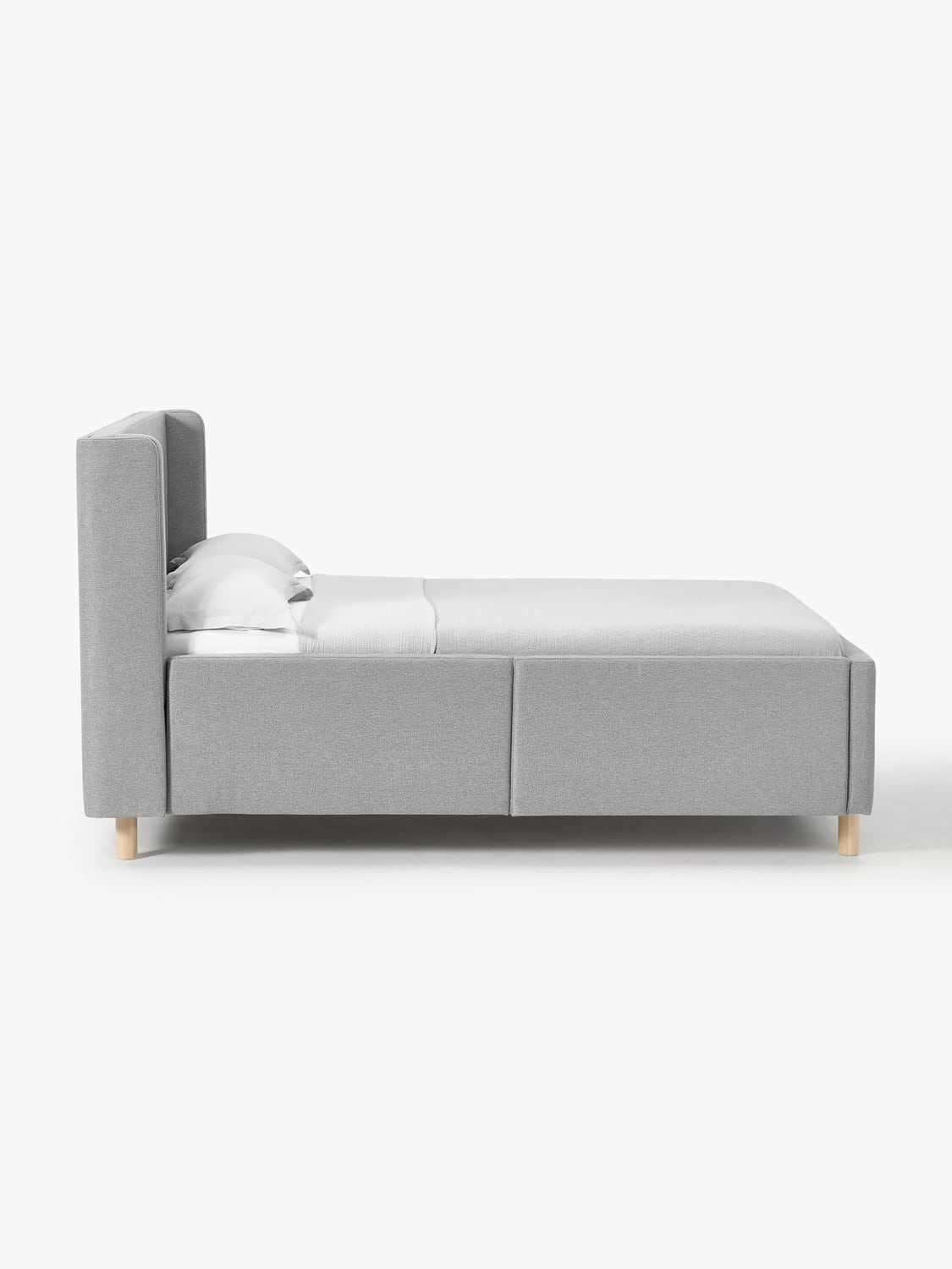 Arche Upholstered Bed with Drawers — Lilac