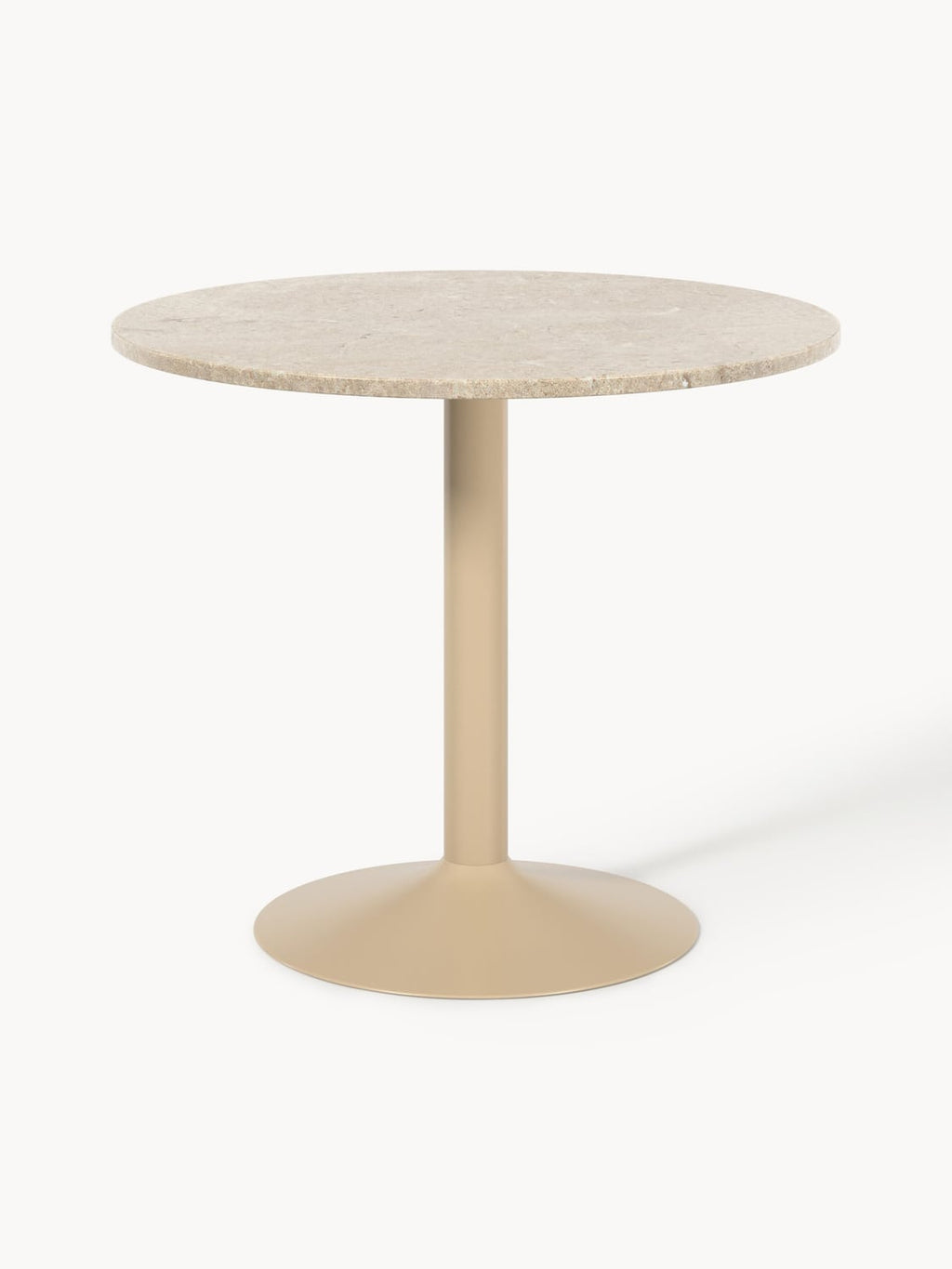 Miley Round Marble-Dining Table, Ø 90 cm — Oatmeal