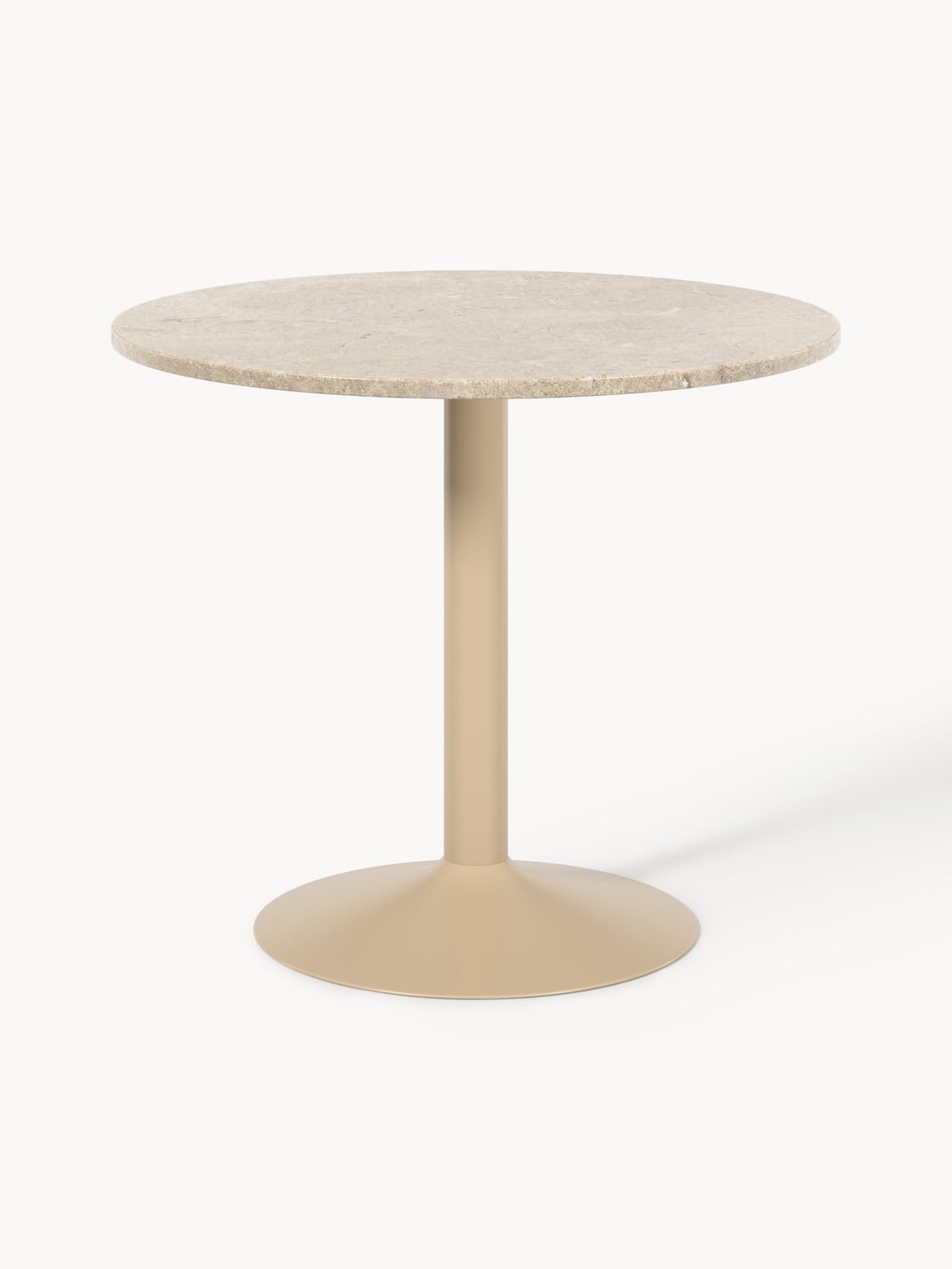 Miley Round Marble-Dining Table, Ø 90 cm — Oatmeal