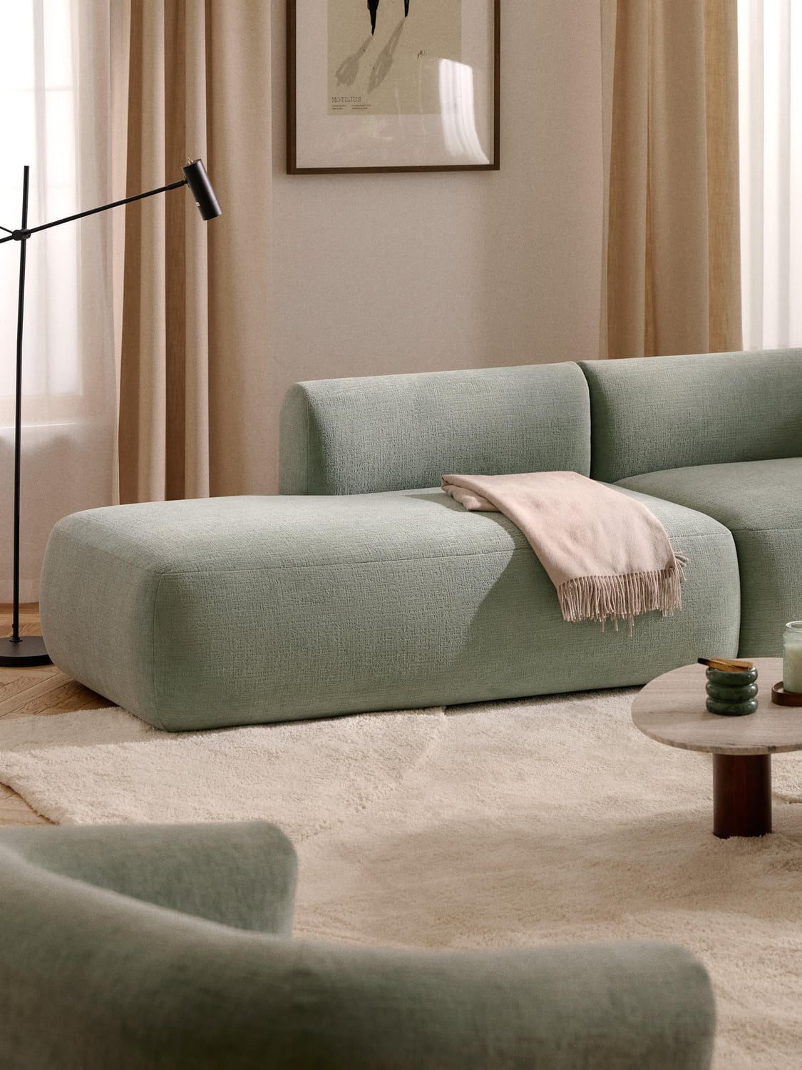 Sofia Chaise-Module — Light Grey