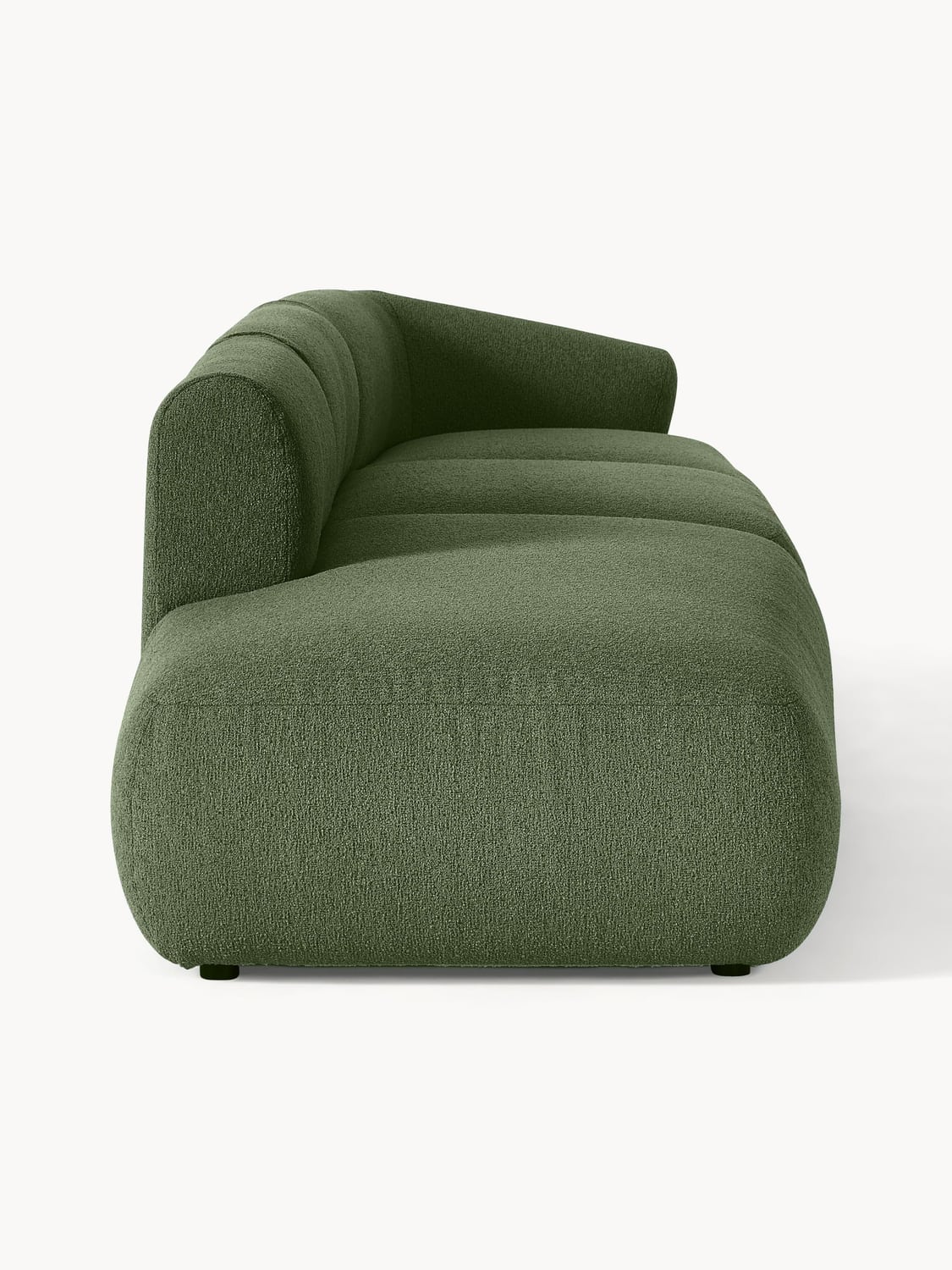 Sofia Modular Bouclé-Chaise (2-seater) — Green