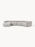 Anton Large Modular Bouclé Sofa with Ottoman (left/right) — Oatmeal