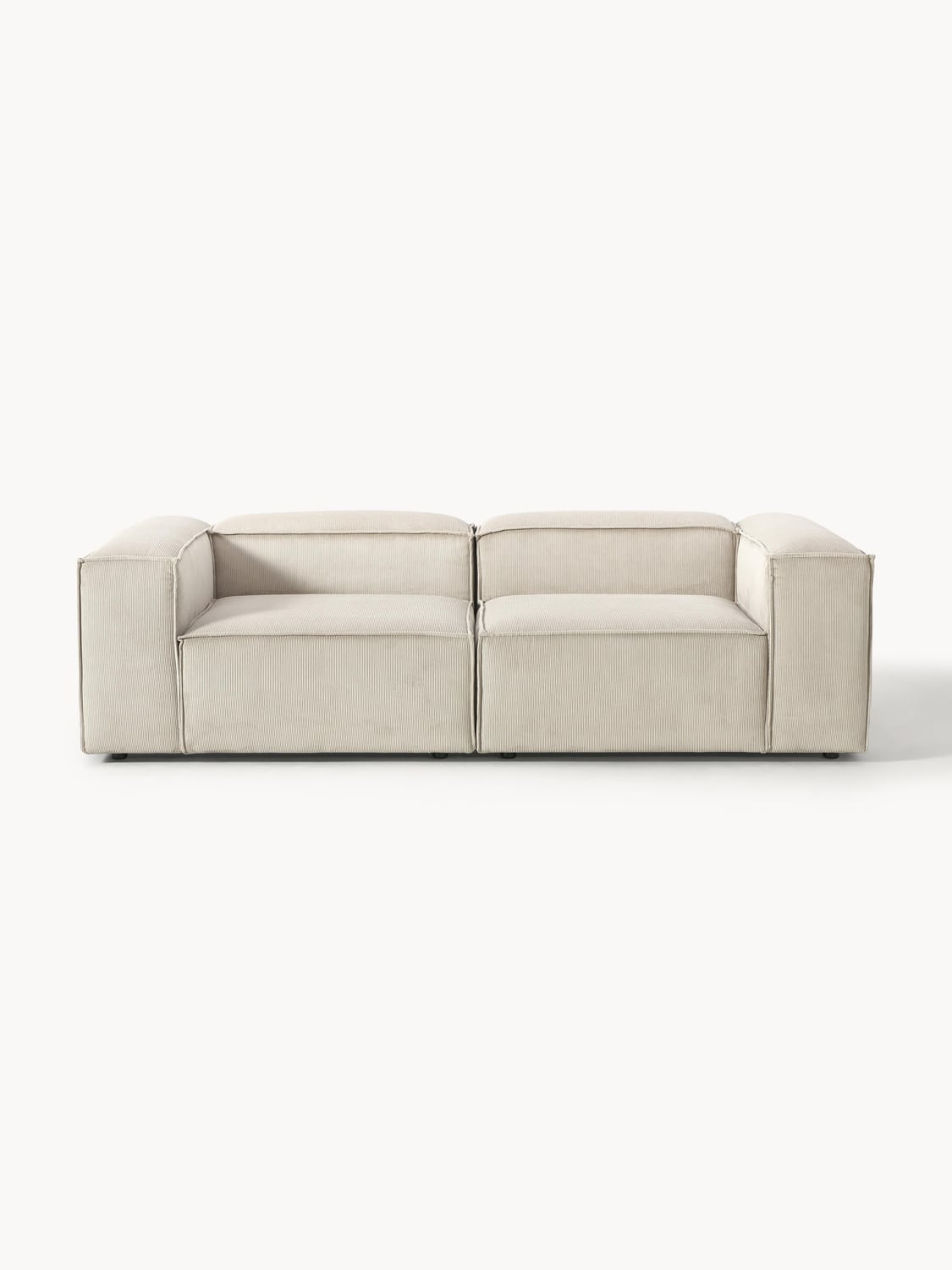 Lennon Modular Sofa (3-seater) in Corduroy — Oatmeal