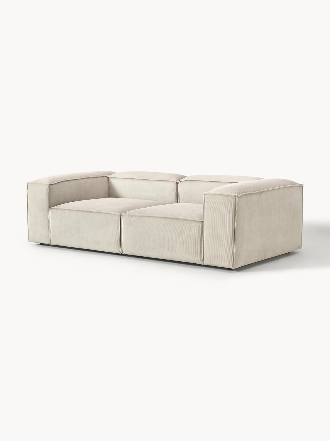 Lennon Modular Sofa (3-seater) in Corduroy — Oatmeal