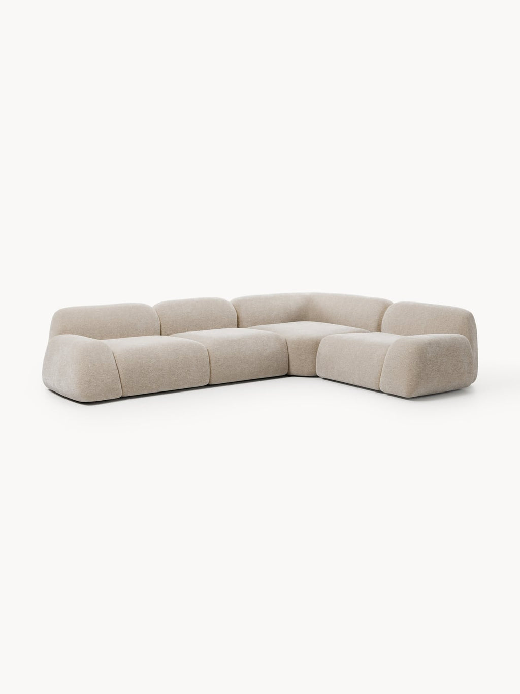 Wolke Modular Corner Sofa (4-seater) — Oatmeal