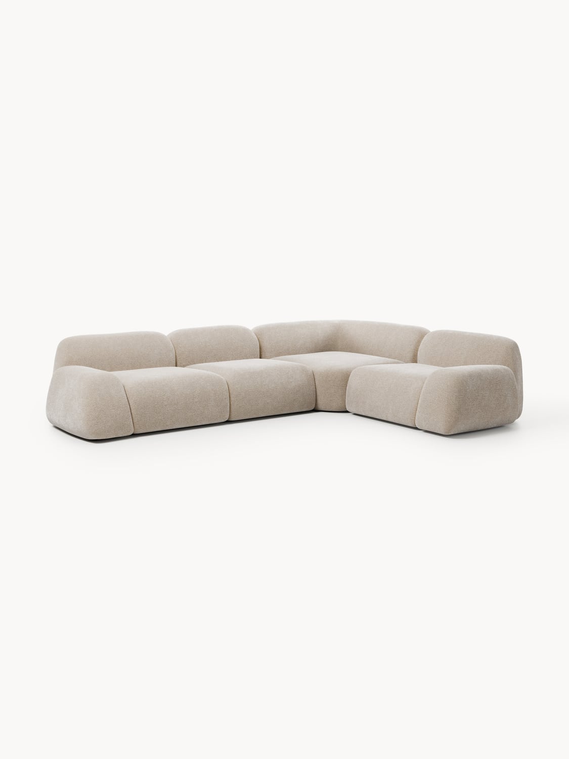 Wolke Modular Corner Sofa (4-seater) — Oatmeal