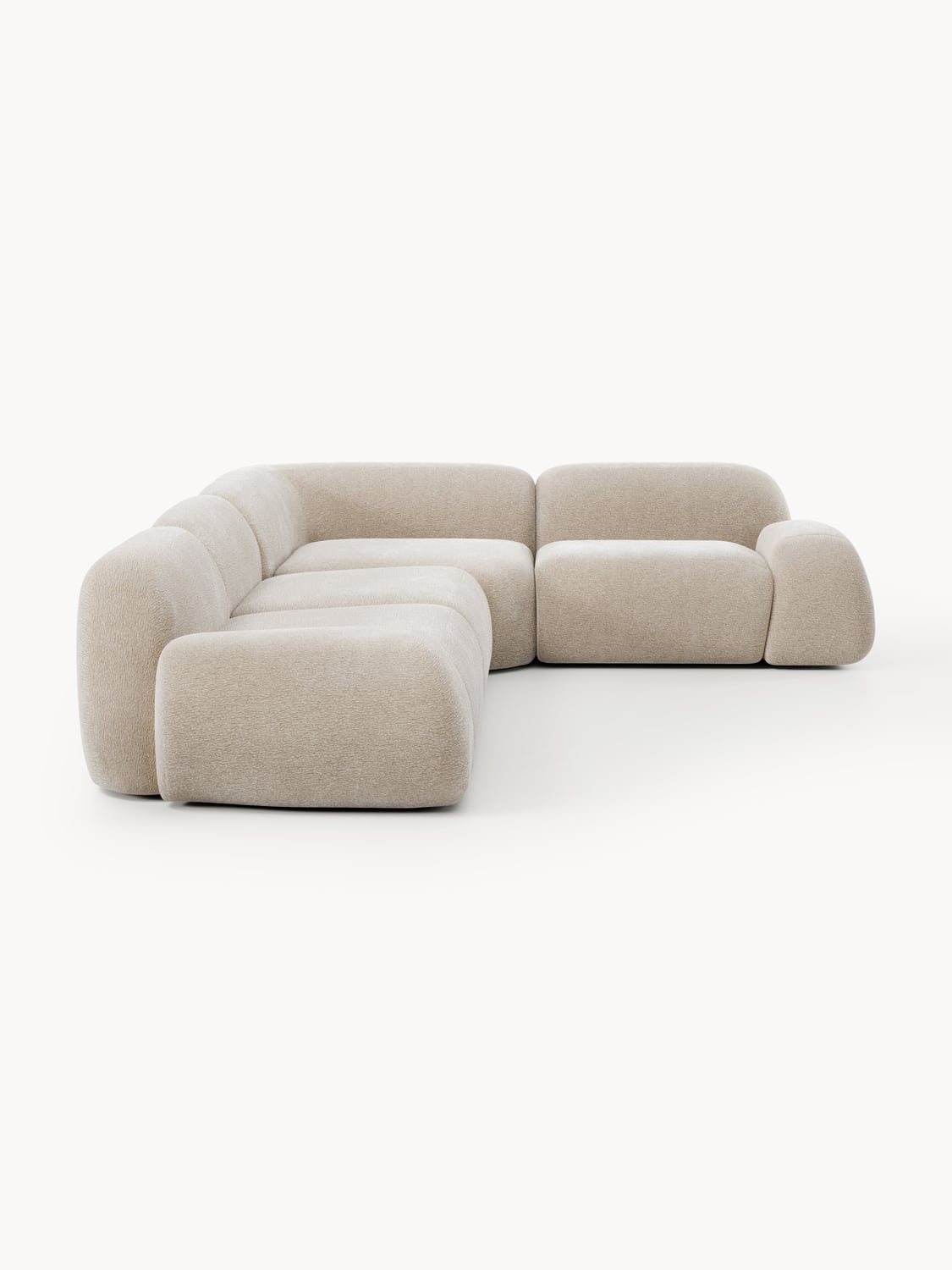 Wolke Modular Corner Sofa (4-seater) — Oatmeal