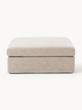 Russell Sofa Ottoman with removable covers — Oatmeal