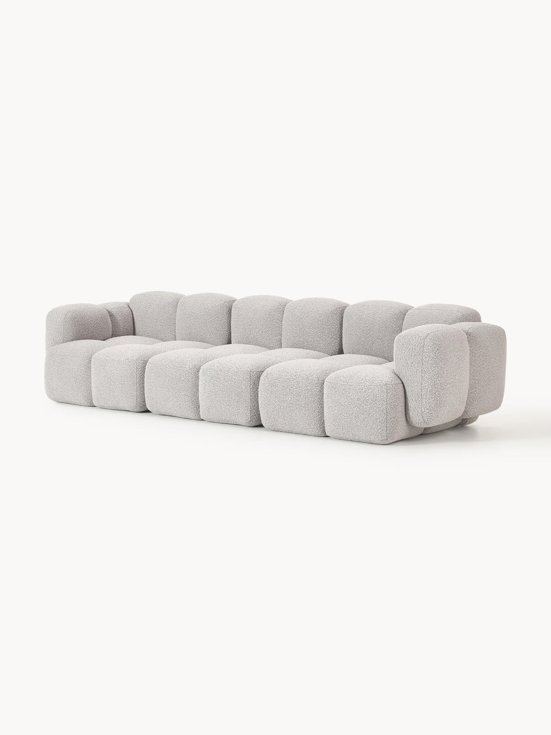 Tayla Modular Sofa (4-seater) in Bouclé — Oatmeal