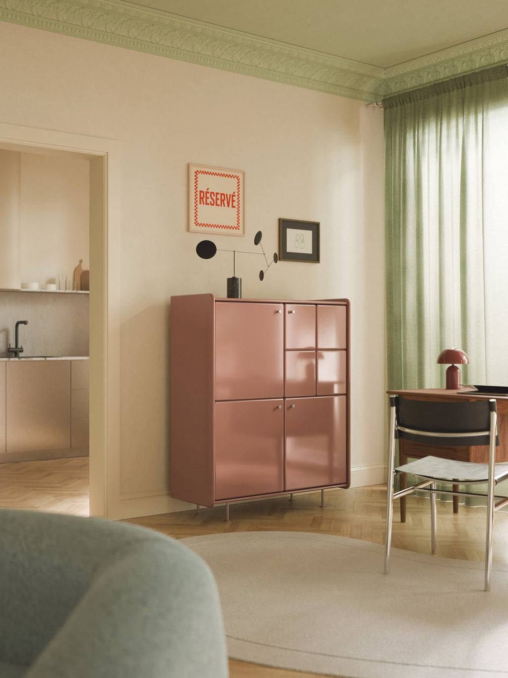 Coya Highboard — Cognac
