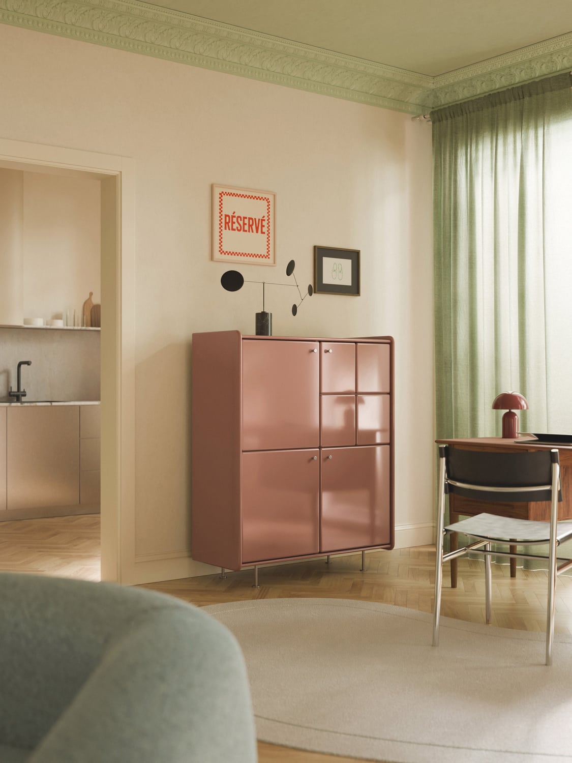 Coya Highboard — Cognac