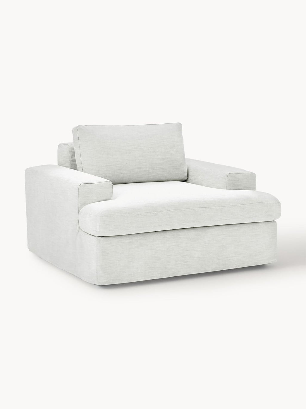 Russell Armchair with removable covers — Off-White