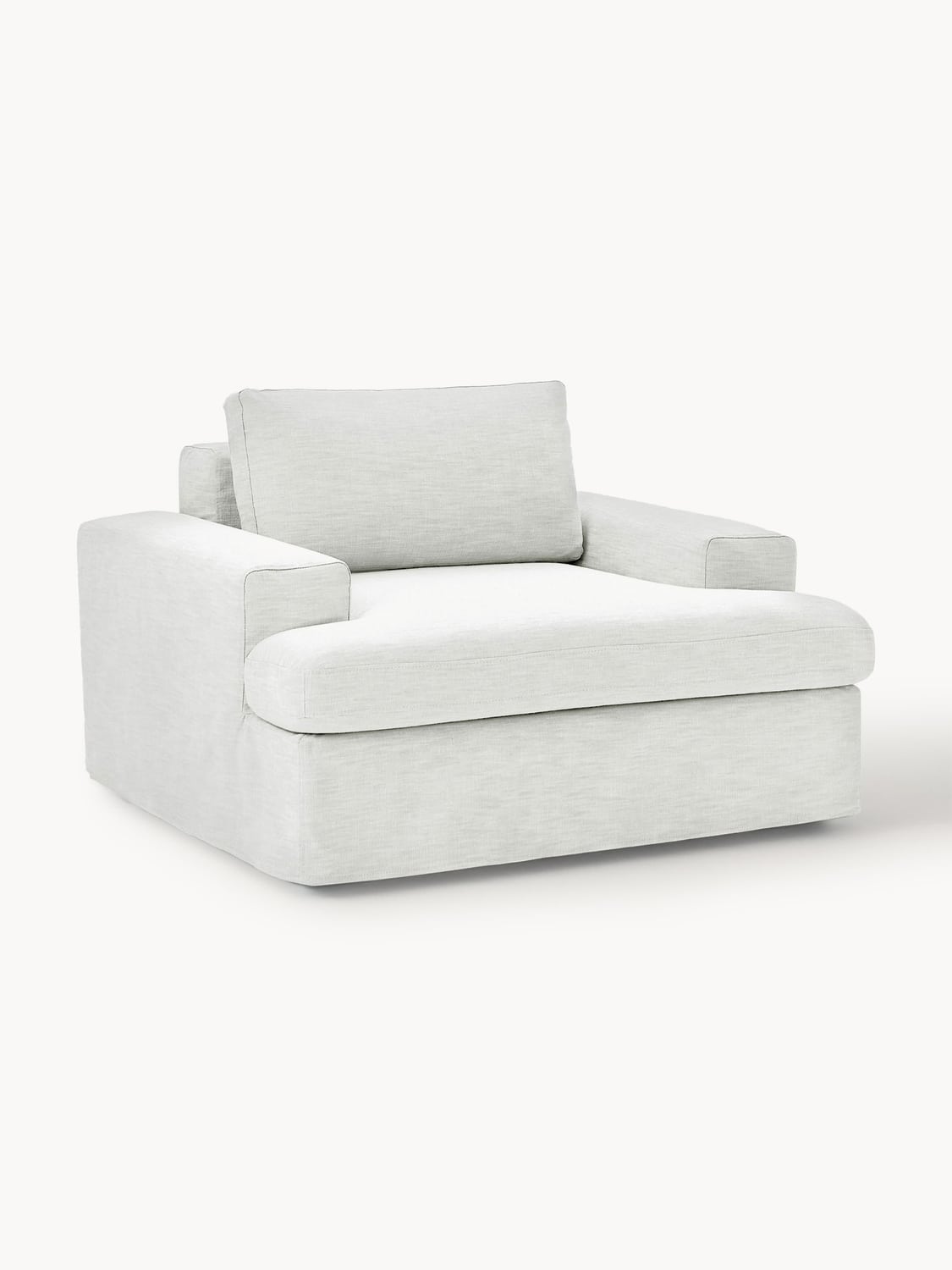 Russell Armchair with removable covers — Off-White