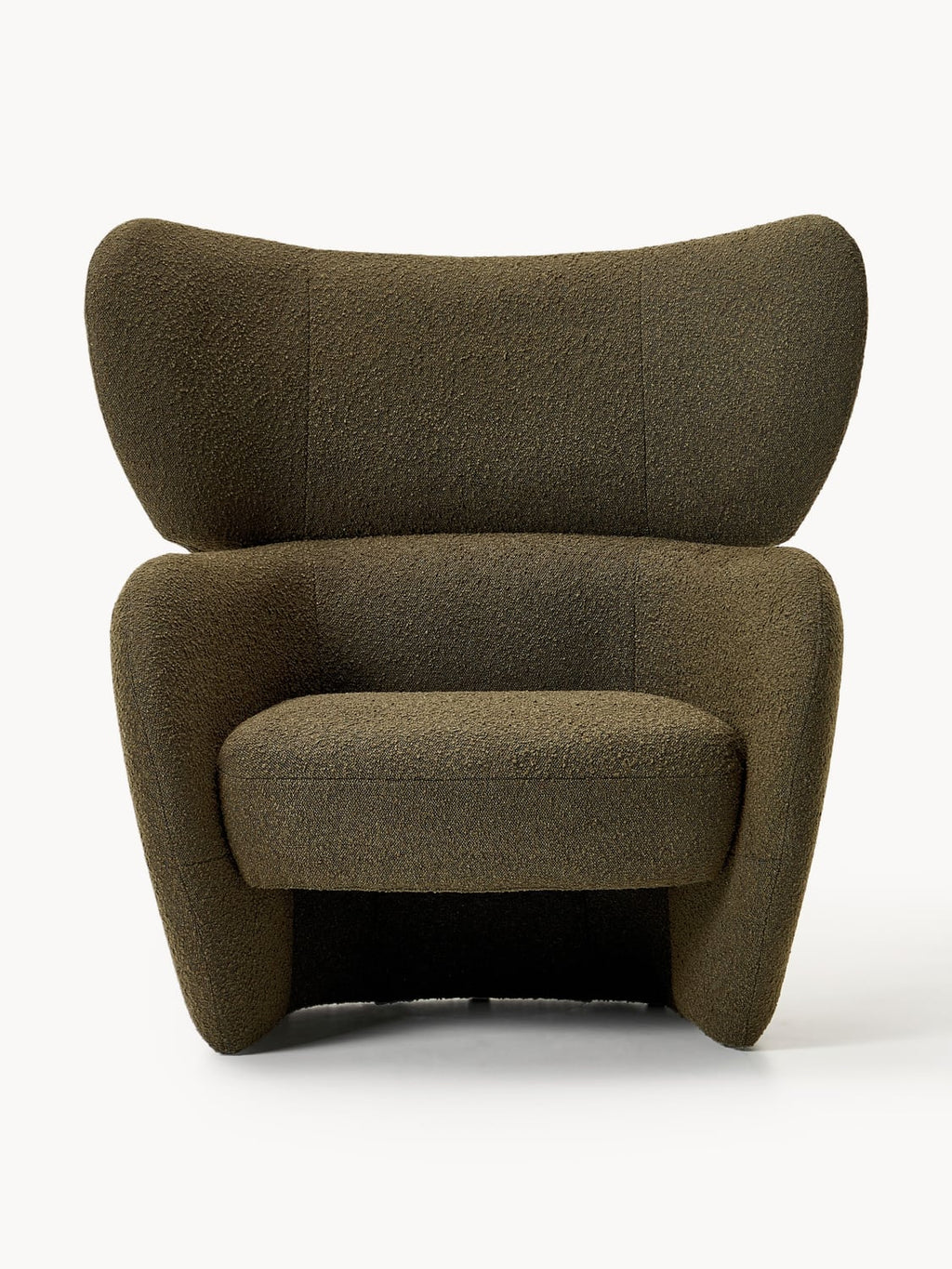 Teyvat Bouclé-Armchair — Chocolate