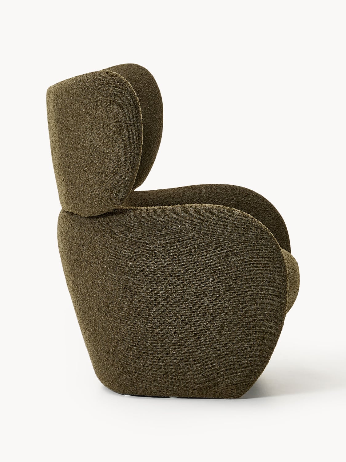 Teyvat Bouclé-Armchair — Chocolate