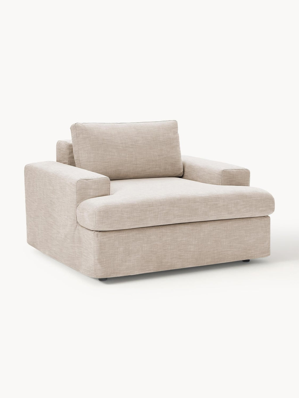 Russell Armchair with removable covers — Oatmeal