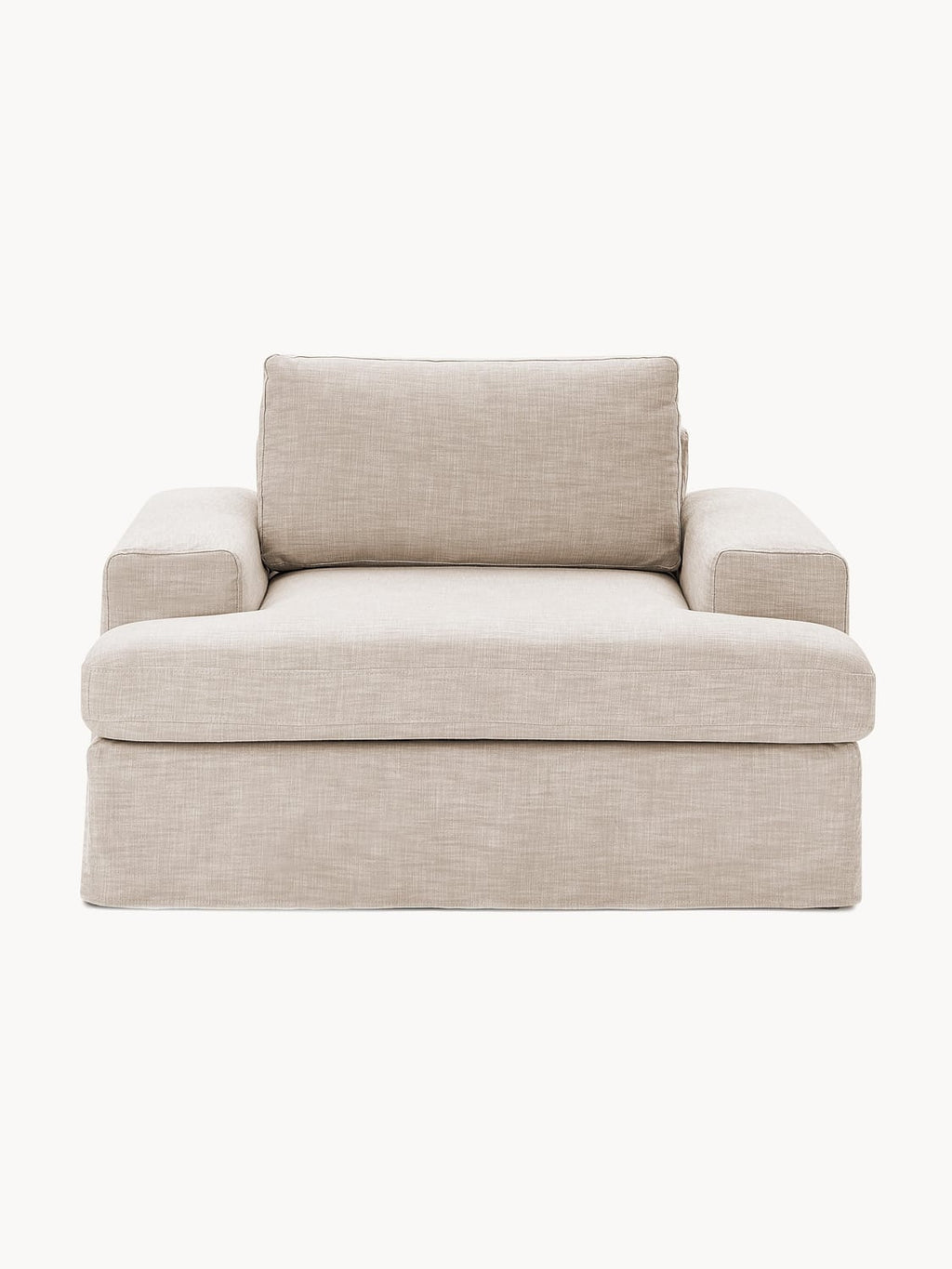 Russell Armchair with removable covers — Oatmeal