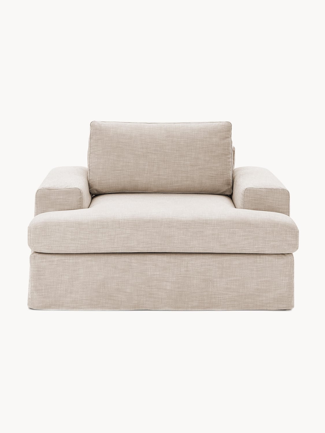 Russell Armchair with removable covers — Oatmeal