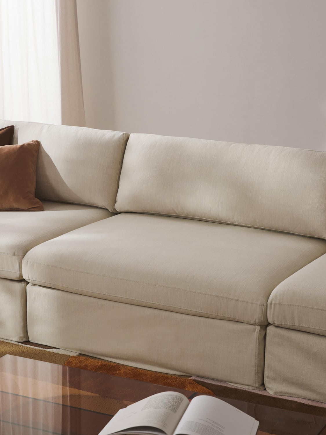 Russell Middle Module with removable covers — Off-White