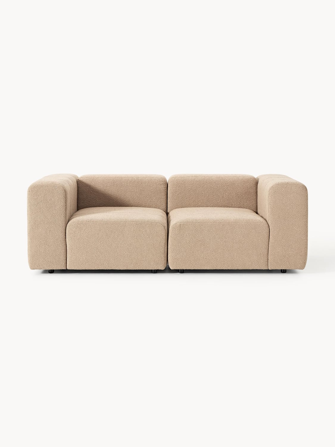 Lena Modular Bouclé Sofa (3-seater) — Warm Grey