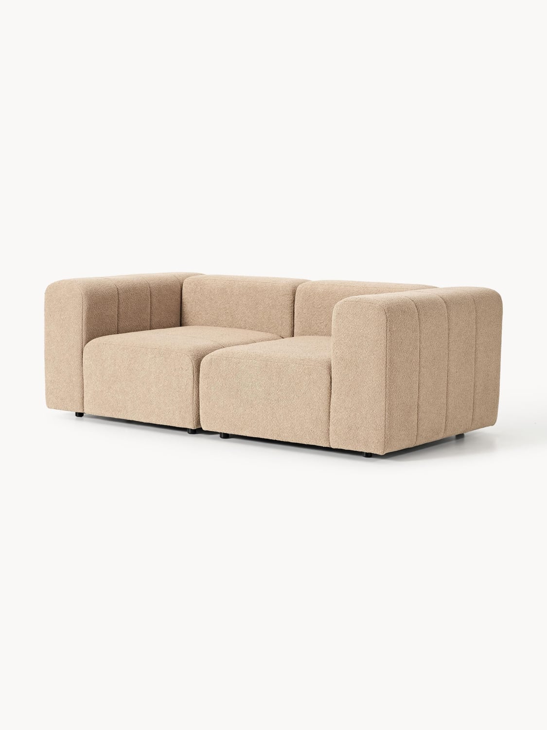 Lena Modular Bouclé Sofa (3-seater) — Warm Grey